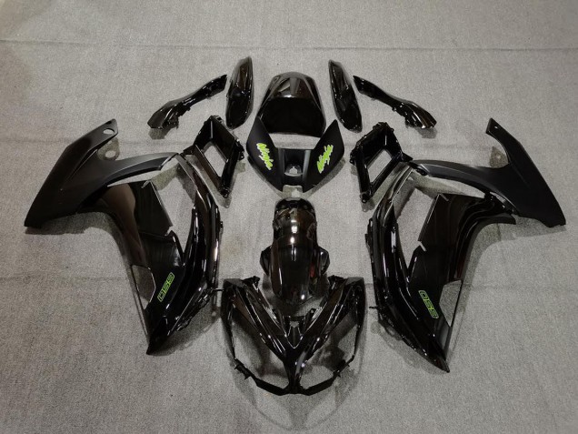 12-16 Schwarz & Grün Ninja 650R Verkleidung
