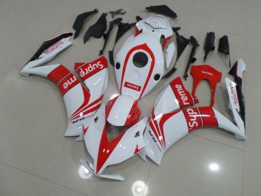 12-16 Weiß Supreme CBR1000RR Verkleidung