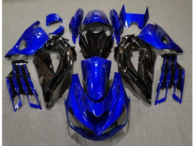 12-21 Glänzend Blau & Schwarz ZX14R Verkleidung