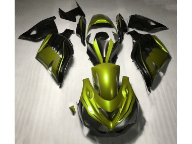 12-21 Glänzendes Gelb & Schwarz ZX14R Verkleidung