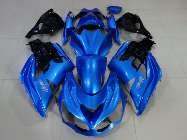 12-21 Kräftiges Blau & Glänzendes Schwarz ZX14R Verkleidung