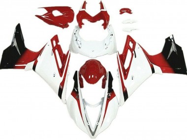 13-16 Weiß & Rot Daytona 675 Verkleidung