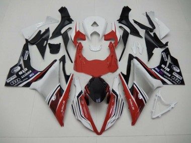 13-16 Rot Weiß & Schwarz Stil Daytona 675 Verkleidung