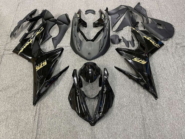 13-16 Schwarz Glänzend Mit Gold Daytona 675 Verkleidung