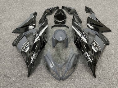 13-18 Glänzend Grau & Schwarz ZX6R Verkleidung