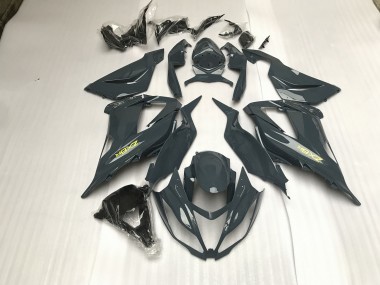13-18 Glänzend Grau ZX6R Verkleidung