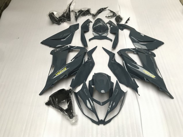 13-18 Glänzend Grau ZX6R Verkleidung