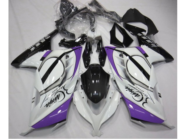 13-18 Glänzend Weiß & Lila Ninja 300 Verkleidung