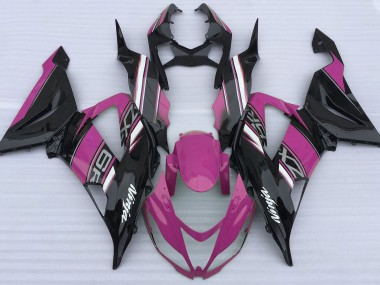 13-18 Glanzrosa & Schwarz ZX6R Verkleidung