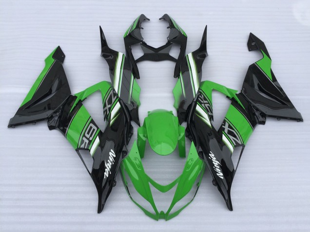 13-18 Grün & Schwarz Glanz ZX6R Verkleidung