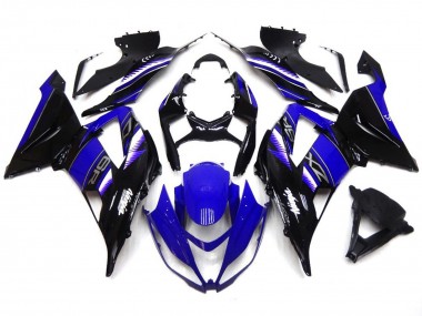 13-18 Kräftiges Tiefes Blau & Schwarz ZX6R Verkleidung