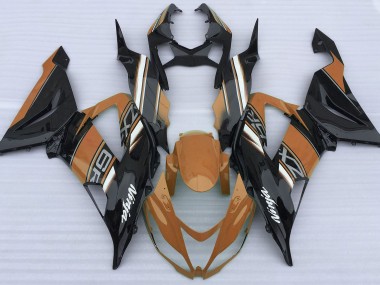 13-18 Orange Glänzend & Schwarz ZX6R Verkleidung