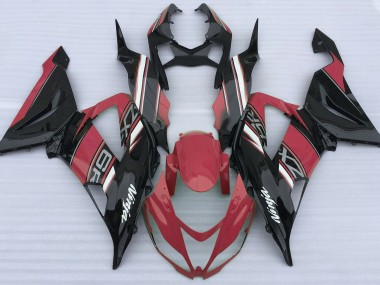13-18 Rot Glänzend & Schwarz ZX6R Verkleidung