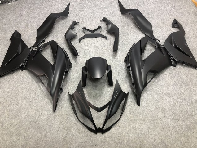 13-18 Schlichte Matt Schwarz ZX6R Verkleidung