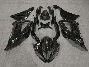 13-18 Schwarz Glänzend Mit Aufklebern ZX6R Verkleidung
