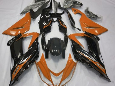 13-18 Schwarz & Orange ZX6R Verkleidung