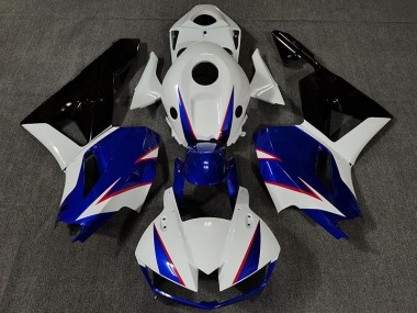 13-23 Glänzend Weiß & Tiefes Blau CBR600RR Verkleidung