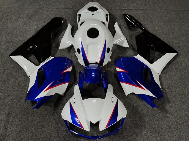 13-23 Glänzend Weiß & Tiefes Blau CBR600RR Verkleidung
