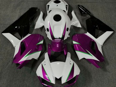 13-23 Glanzrosa Weiß & Grün CBR600RR Verkleidung