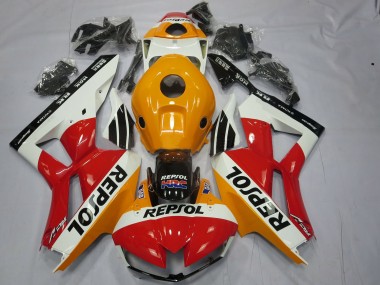 13-23 Weiß Repsol CBR600RR Verkleidung