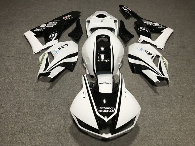 13-23 Schwarz-Weiß-Design CBR600RR Verkleidung