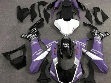 15-19 Glanz Lila Logo-Stil R1 Verkleidung