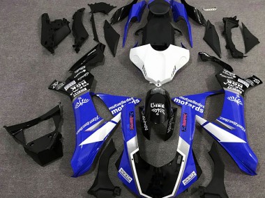 15-19 Glänzend Blau Logo-Stil R1 Verkleidung