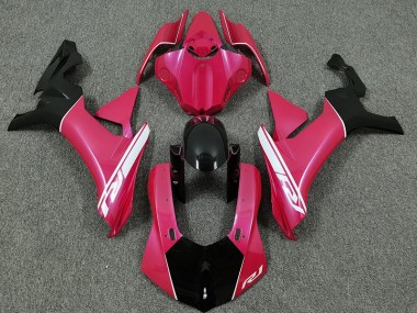 15-19 Hot Pink & Schwarz R1 Verkleidung