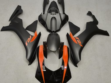 15-19 Matt Schwarz & Orange R1 Verkleidung
