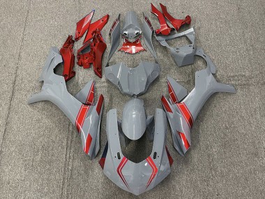 15-19 Nardo Grau & Rot Akzente R1 Verkleidung