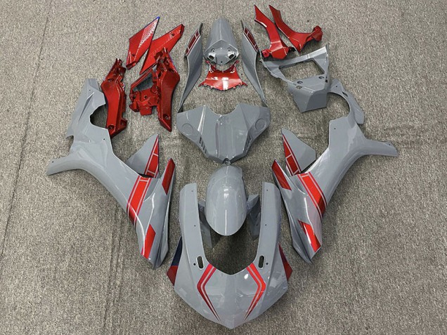15-19 Nardo Grau & Rot Akzente R1 Verkleidung