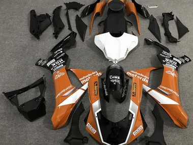 15-19 Orange Glänzender Logostil R1 Verkleidung