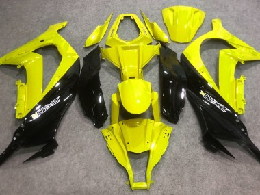 16-19 Glänzendes Gelb & Schwarz ZX10R Verkleidung