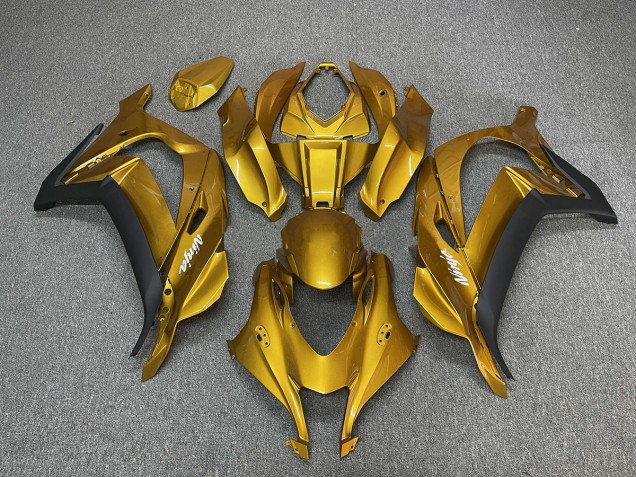 16-19 Gold Mit Ninja-Weiß ZX10R Verkleidung