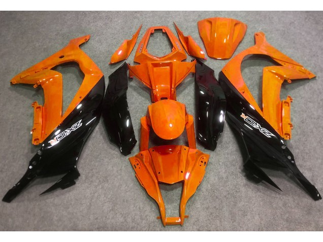 16-19 Orange Glänzend & Schwarz ZX10R Verkleidung