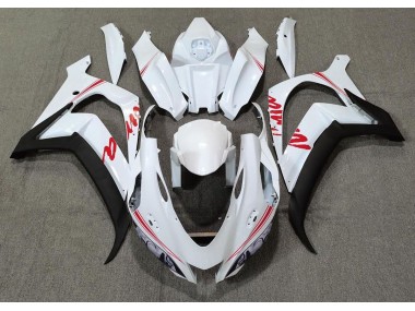16-19 Perlweiß & Rot Logos ZX10R Verkleidung