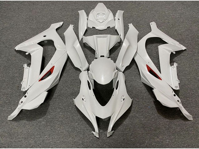 16-19 Perlweiß Rot Rand ZX10R Verkleidung