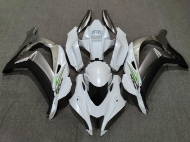 16-19 Perlweiß & Silber ZX10R Verkleidung
