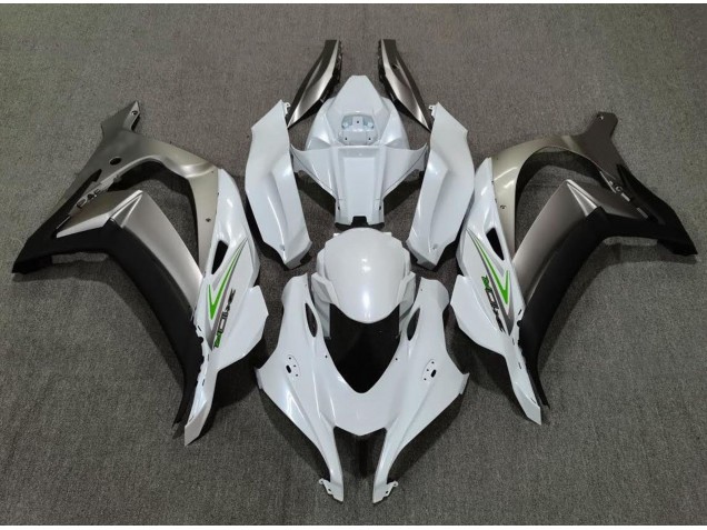 16-19 Perlweiß & Silber ZX10R Verkleidung