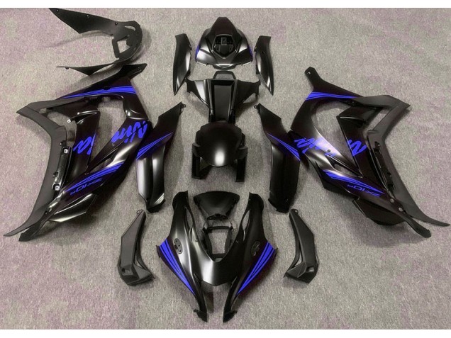 16-19 Satinschwarz & Blau ZX10R Verkleidung