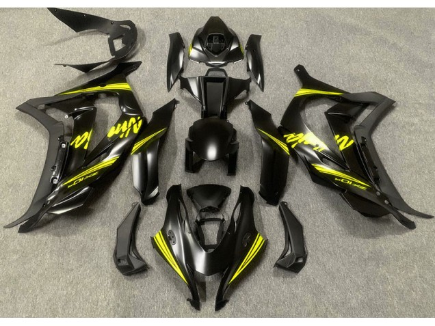 16-19 Satinschwarz & Gelb ZX10R Verkleidung