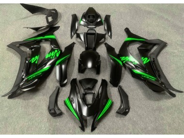 16-19 Satinschwarz & Grün ZX10R Verkleidung