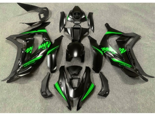 16-19 Satinschwarz & Grün ZX10R Verkleidung