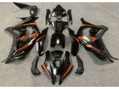 16-19 Satinschwarz & Orange ZX10R Verkleidung