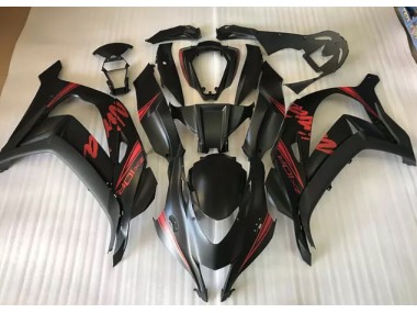 16-19 Satinschwarz & Rot ZX10R Verkleidung
