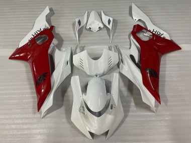 17-21 Glänzend Weiß & Rot J AIR R6 Verkleidung