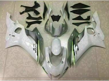 17-21 Glänzend Weiß & Silber R6 Verkleidung