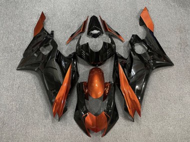 17-21 Schwarz Glänzend & Gebranntes Orange R6 Verkleidung