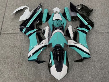 17-23 Glänzend Cyan Weiß & Schwarz CBR1000RR Verkleidung