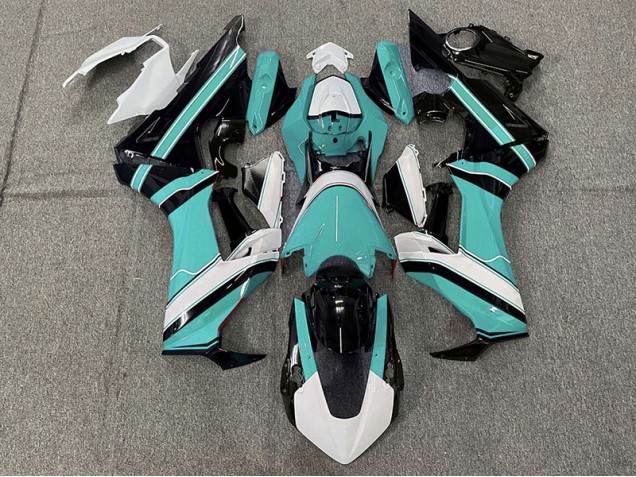 17-23 Glänzend Cyan Weiß & Schwarz CBR1000RR Verkleidung